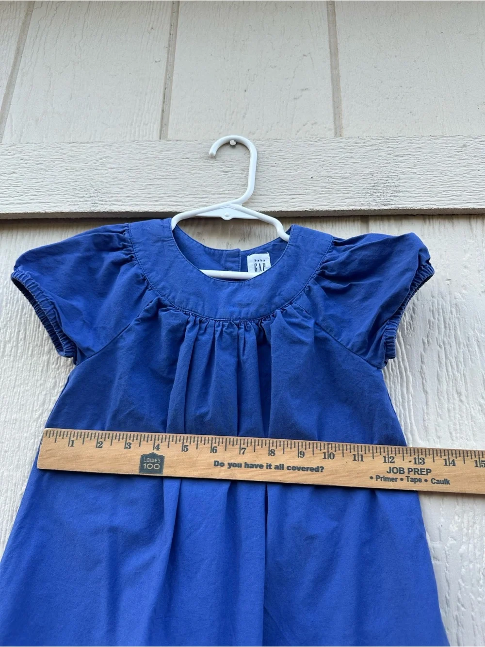 GAP Royal Blue Floral Embroidered Hem Dress